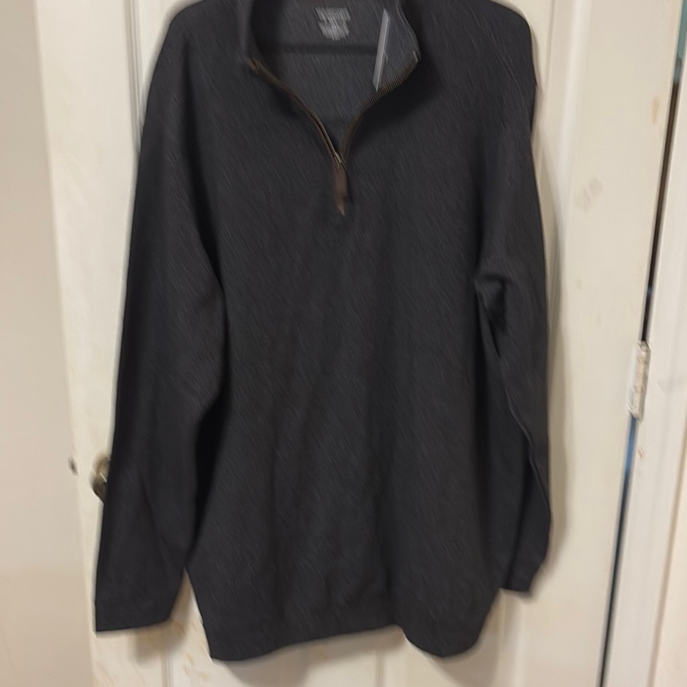 Rountree & York Men's Dark Gray Quarter-Zip
Shirt sz 2XT